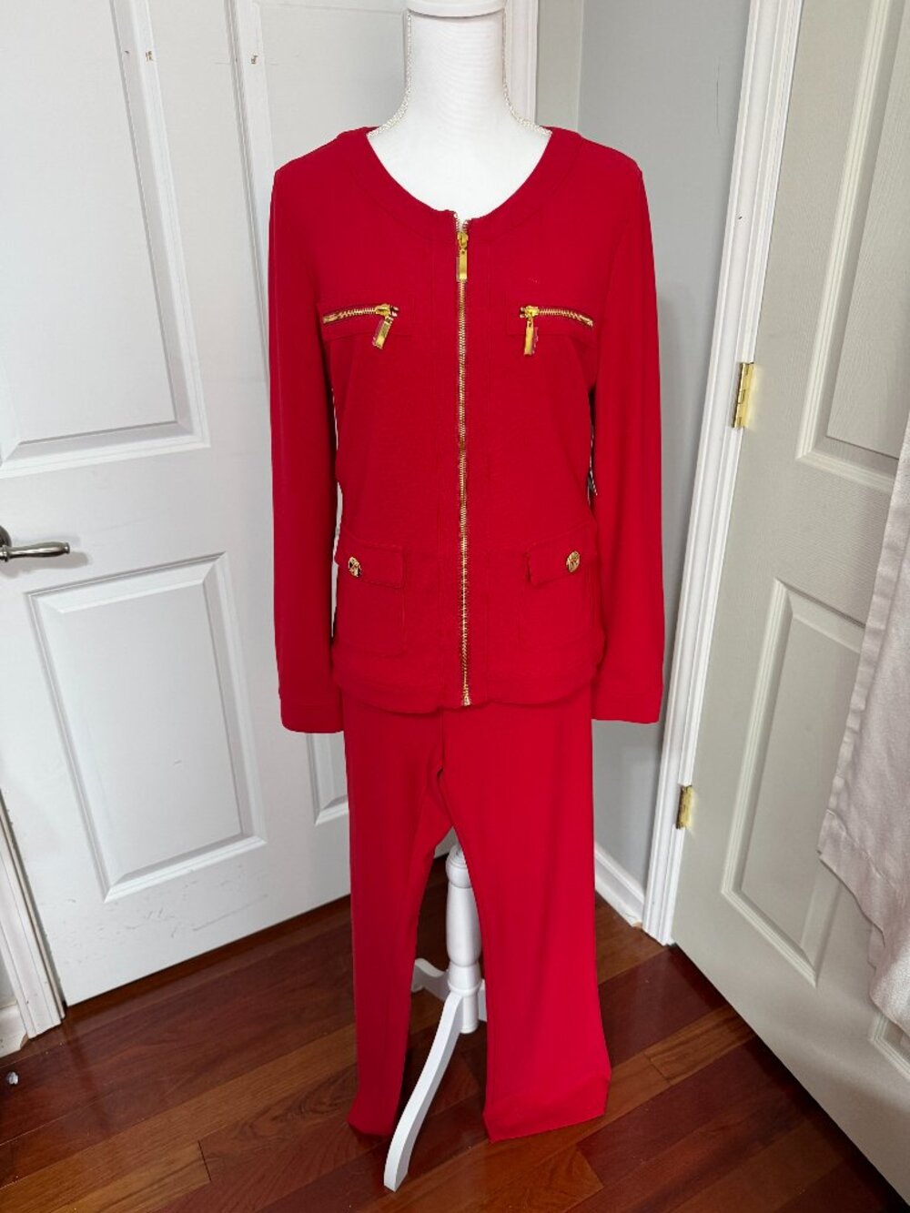 Boston Proper Beyond Travel 2 Piece Womens Suit, Size large